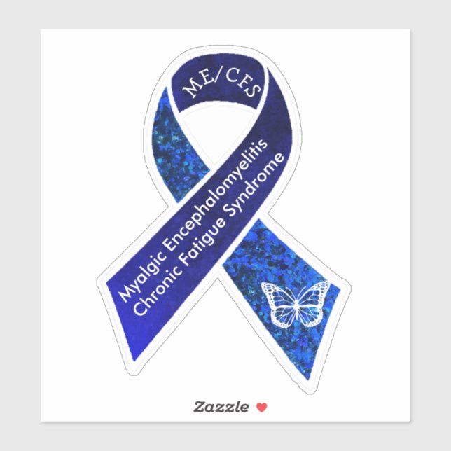 Sticker Soutien et sensibilisation du ME/CFS (Feuille)
