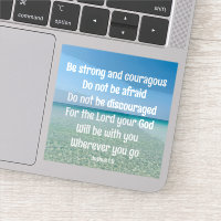 Soyez fort Inspirationnel Bible Verse Beach Ordina