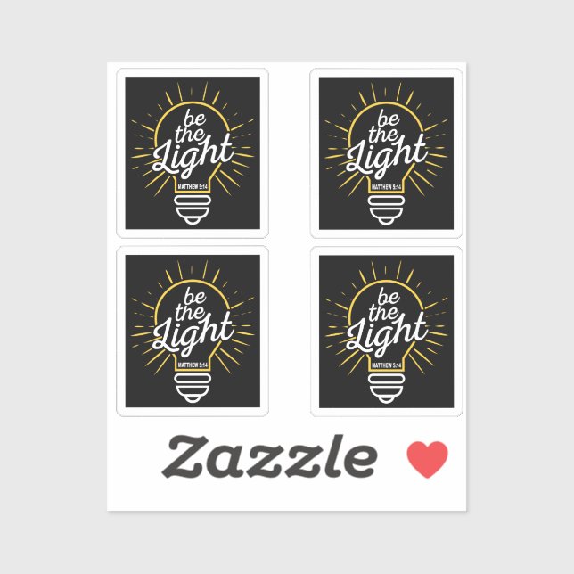 Sticker Soyez La Lumière (Feuille)