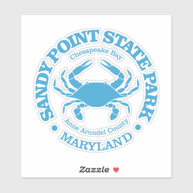 Sticker SP Sandy Point (crabe) (Feuille)