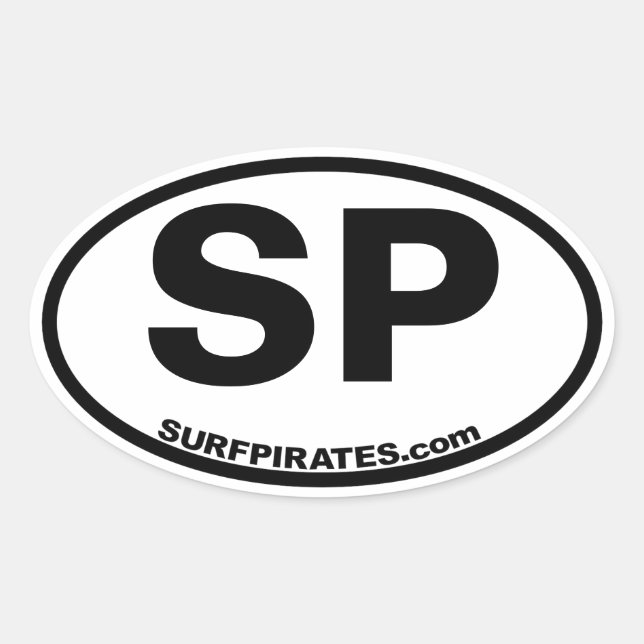 sticker SP surfpirates dans le style OBX classique (Devant)