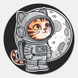 Sticker Space Kitty