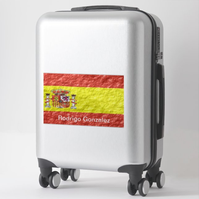 Sticker Spanish Flag Design (Sur valise)