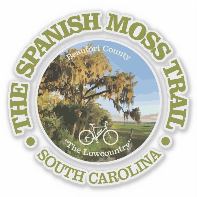 Sticker Spanish Moss Trail (cycling c) (Devant)