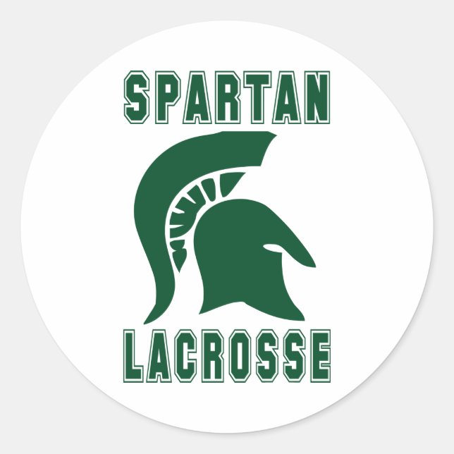 Sticker Spartan Mascot de crosse (Devant)