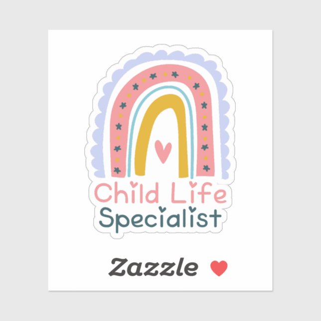 Sticker Spécialiste de la vie des enfants Arc-en-ciel Mois (Feuille)