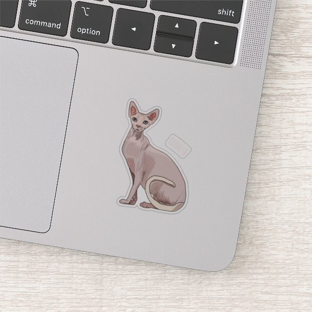 Sticker Sphynx cat (Détail)