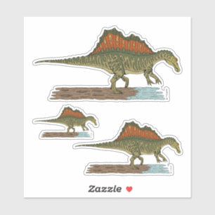 Sticker Spinosaure de Dinosaure Crétacé