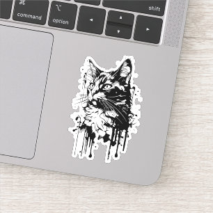 Sticker Splash noir et blanc