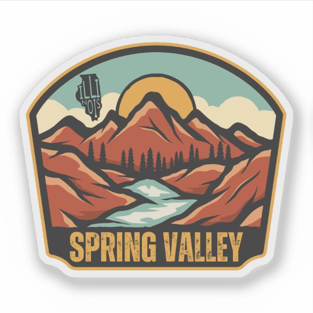 Sticker Spring Valley, Illinois  (Devant)