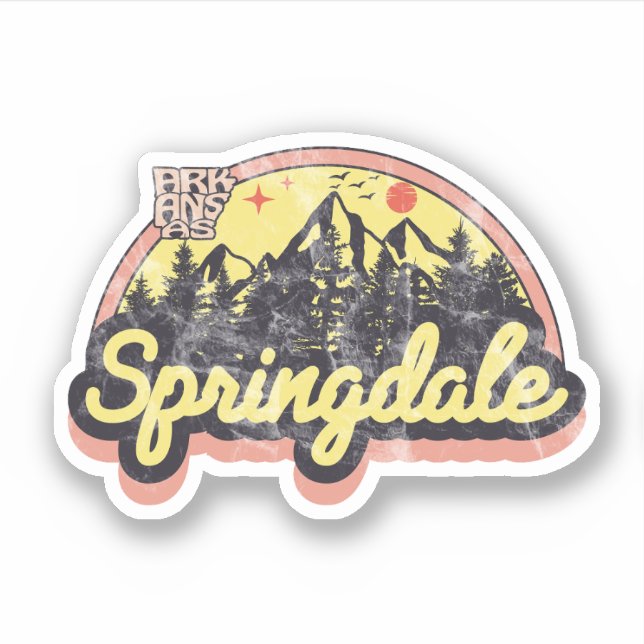 Sticker Springdale, Arkansas (Devant)