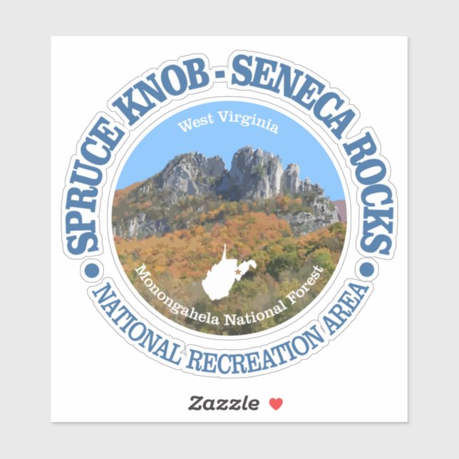 Sticker Spruce Knob - Seneca Rocks NRA (Feuille)