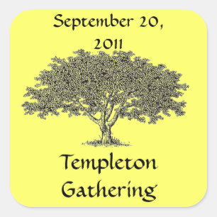 Sticker (sq) - Family Tree Name Tag