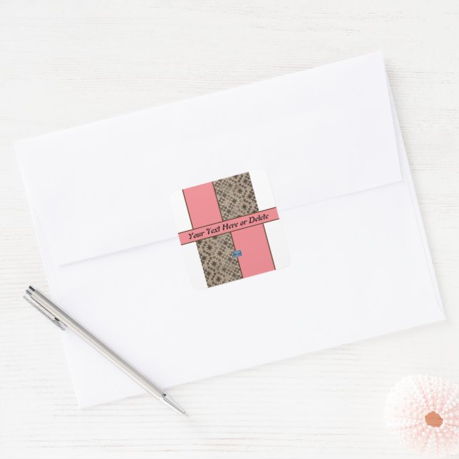 Sticker Square (Peach LED S.C.C.)RFPMDesigns©️2023 (Envelope)