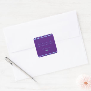Sticker Square (Purple Triangles)RFPMDesigns©️2024