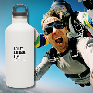 Sticker SQUAT. LANCEMENT. VOLEZ ! Minimaliste motivationne