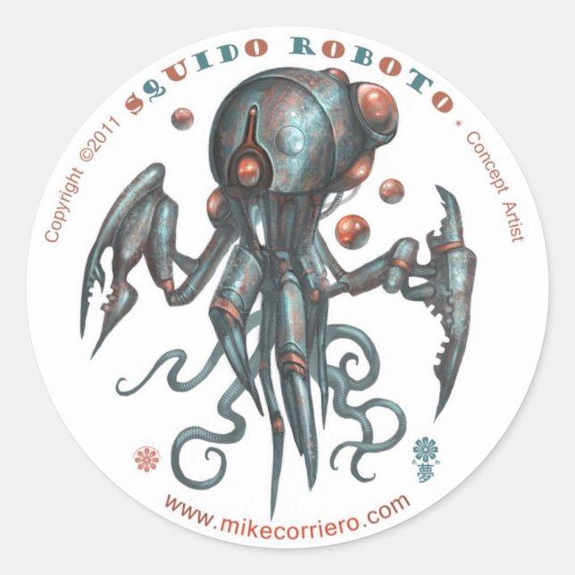 Sticker Squidobot-O (Devant)