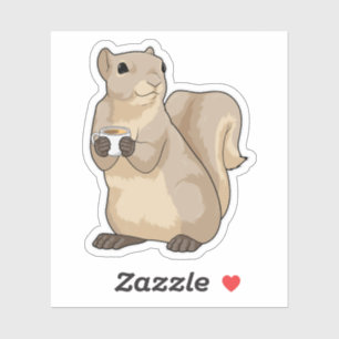 Sticker Squirl Coffee Cup