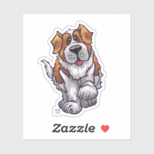 Sticker St Bernard a peint le portrait