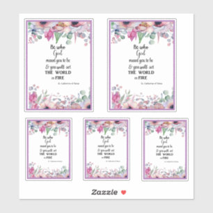 Sticker St catholique Catherine de citation célèbre de