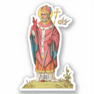 Sticker St. David of Wales (P 001) 1-Up - Contour
