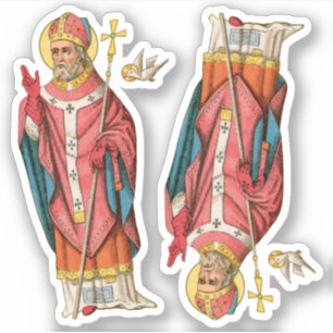 Sticker St. David of Wales (P 001) 2-Up - Contour