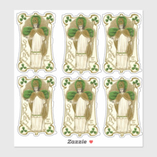 Sticker St. Patrick Shamrock Vinyle religieux