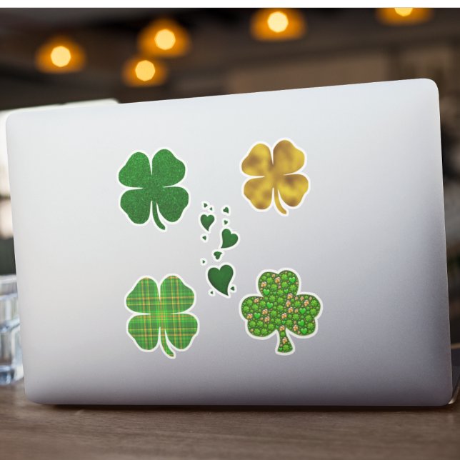 Sticker St. Patrick's Day Clover Hearts Shamrock (Créateur téléchargé)