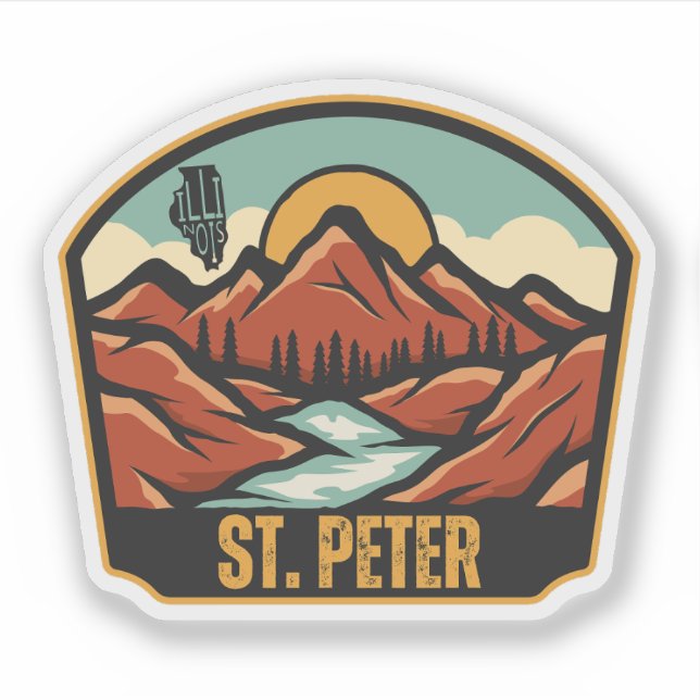 Sticker St. Peter, Illinois  (Devant)