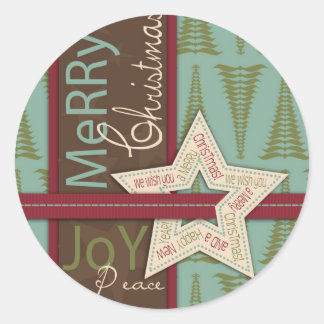 Sticker Star de Noël