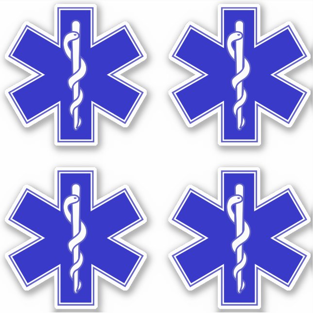 Sticker Star of Life (EMT) (Devant)