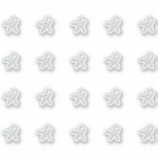 Sticker Starfish Motif Cute Vie marine Plage Ocean Seastas (Devant)