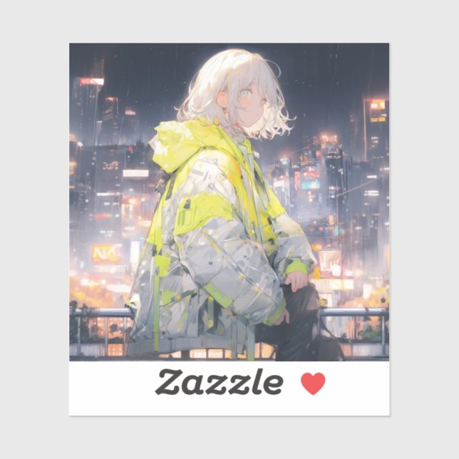 Sticker Starry sky  | 東京娘 GenerartiveAI シール (Feuille)