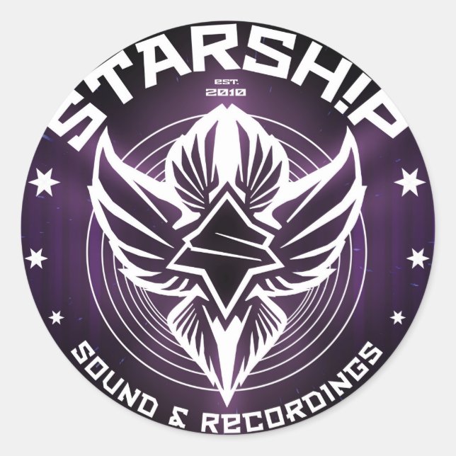 Sticker STARSHIP Sound & Recordings (Devant)