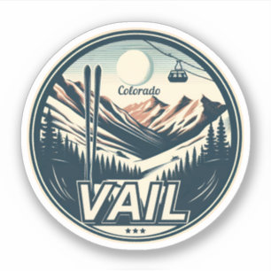 Sticker Station de ski de Vail : Ski et Snowboard Colorado