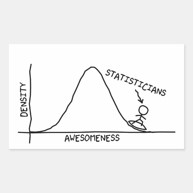 Sticker statisticien génial (Devant)