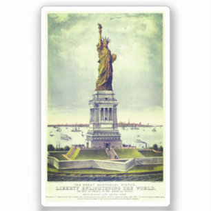 Sticker Statue vintage de la Liberté