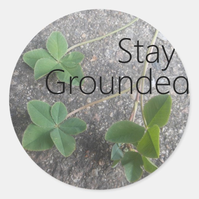 Sticker 'Stay Grounded' (Devant)
