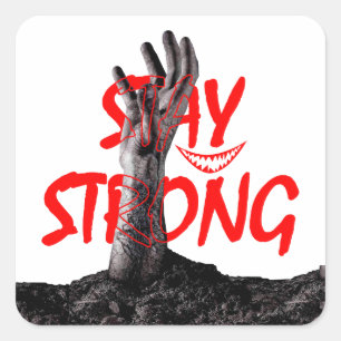 Sticker : Stay Strong Motivational Quote Design 