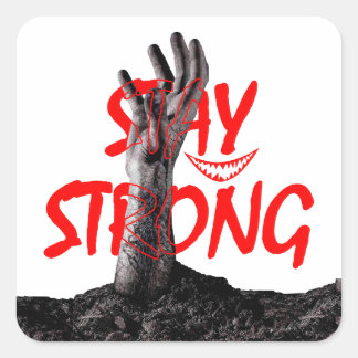 Sticker : Stay Strong Motivational Quote Design 
