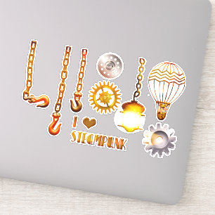 Sticker Steampunk victorien gothique