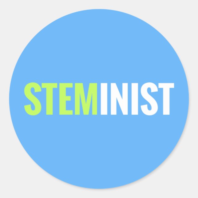 Sticker STEMinist - Arrondi (Devant)