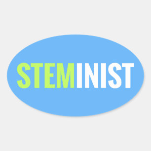 Sticker STEMinist - Oval