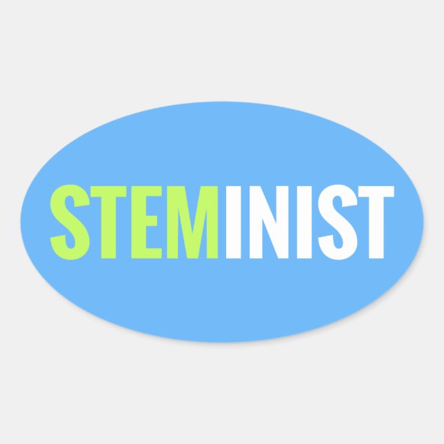 Sticker STEMinist - Oval (Devant)