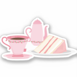 Sticker Stick À Thé Rose Chic Cute