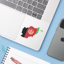 Stick Afghanistan Flag In Country Map