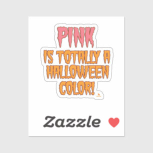 Sticker Stick Art Vinyl Pink Halloween Color Fun