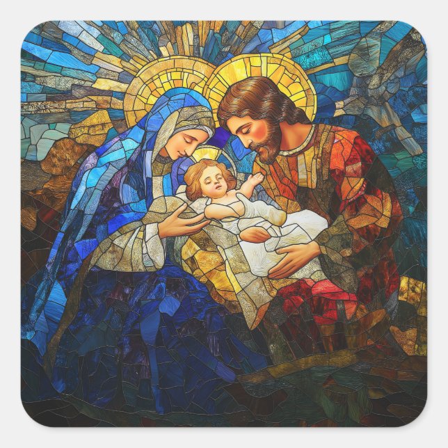 Sticker Sticker Glass Nativité Stickers (Devant)
