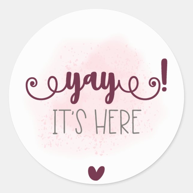 Sticker, Stickers Classic Round. (Devant)