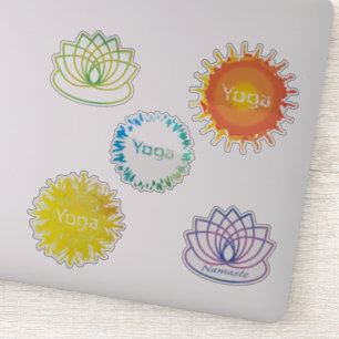 Sticker Sticking à thème Yoga